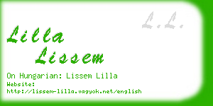 lilla lissem business card
